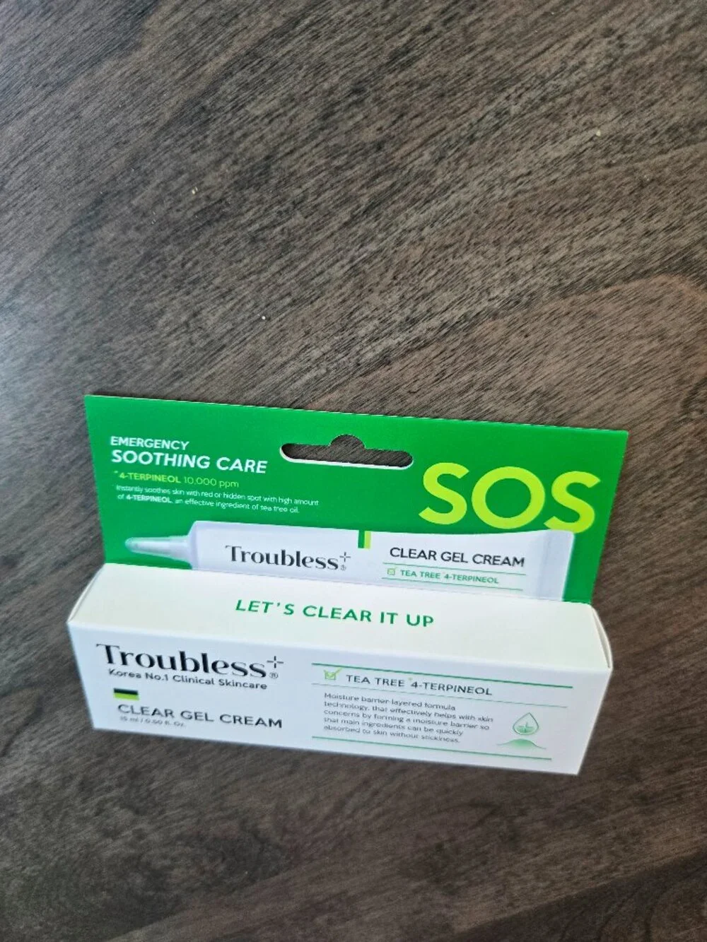 NIB Troubless Clear Gel cream